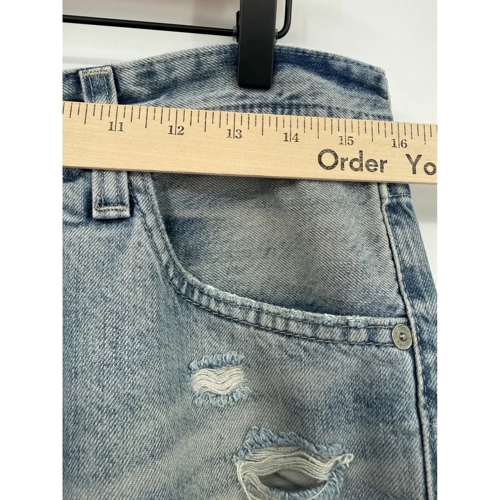 AG Adriano Goldschmied Jeans Mens 31 Blue The Pipe Distressed‎ Straight Leg